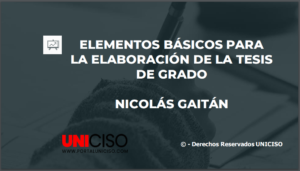 CONSEJOS PARA LA TESIS