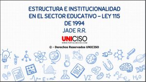 INSTITUCIONALIDAD DEL SECTOR EDUCATIVO