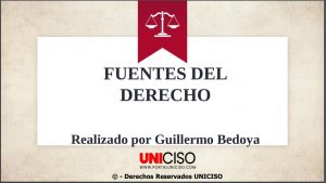 FUENTES DEL DERECHO