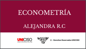ECONOMETRÍA