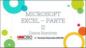MICROSOFT EXCEL - PARTE II