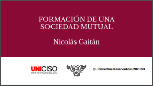 FORMACIÓN DE UNA SOCIEDAD MUTUAL