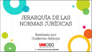 JERARQUÍA DE LAS NORMAS JURÍDICAS