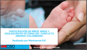 NIÑOS, NIÑAS Y ADOLESCENTES VÍCTIMAS DEL CONFLICTO