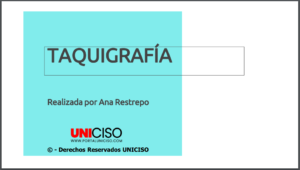 TAQUIGRAFÍA
