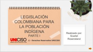 LEGISLACIÓN COLOMBIANA PARA LA POBLACIÓN INDÍGENA