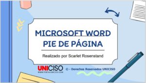 PIE DE PÁGINA (WORD)