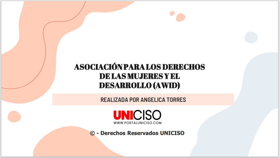 ASOCIACIÓN PARA LOS DERECHOS DE LAS MUJERES Y EL DESARROLLO (AWID)