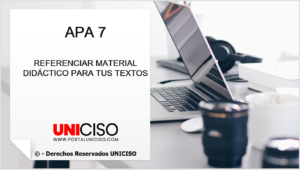 TALLER - APA 7 REFERENCIAR MATERIAL DIDÁCTICO