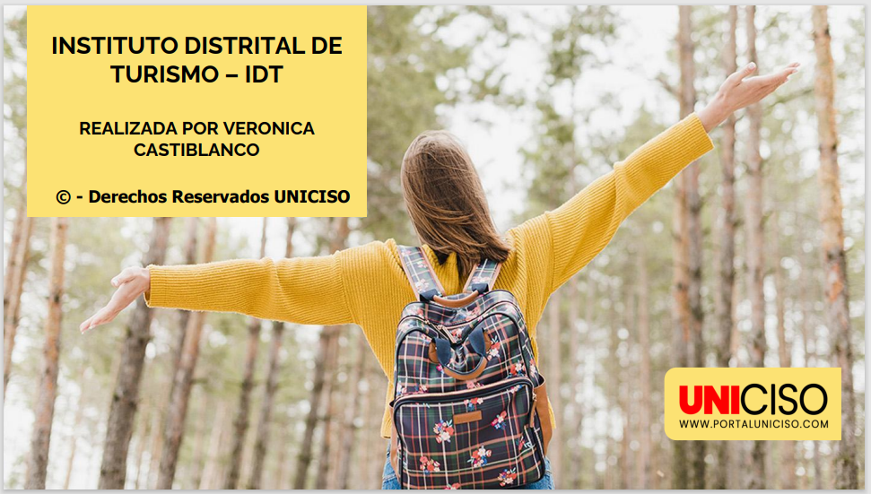 INSTITUTO DISTRITAL DE TURISMO – IDT