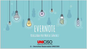 EVERNOTE - NOTAS Y ALMACENAMIENTO DE INFORMACIÓN