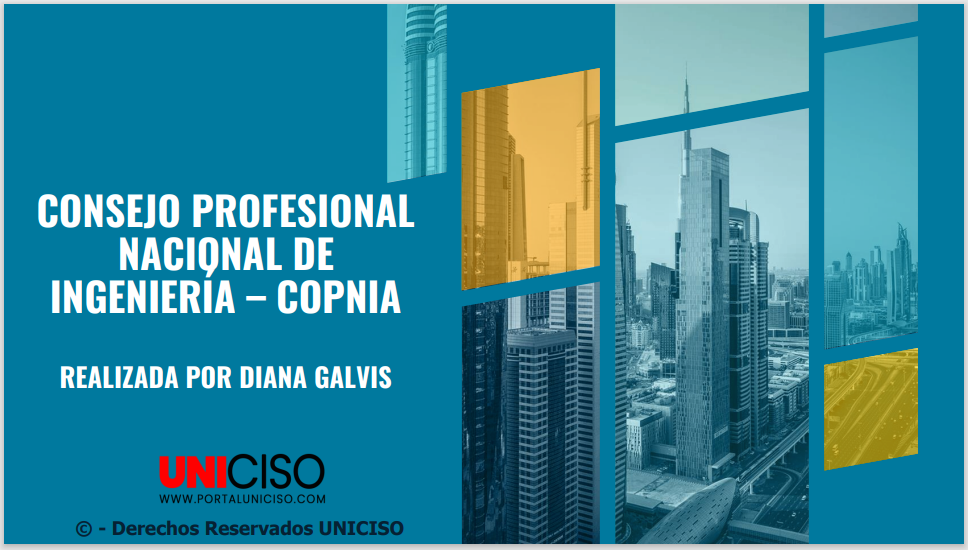 CONSEJO PROFESIONAL NACIONAL DE INGENIERÍA – COPNIA