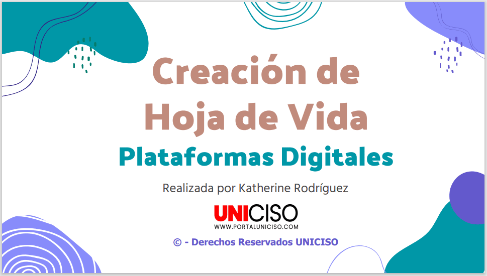 ¿CÓMO HACER UN HOJA DE VIDA EN PLATAFORMAS DIGITALES?