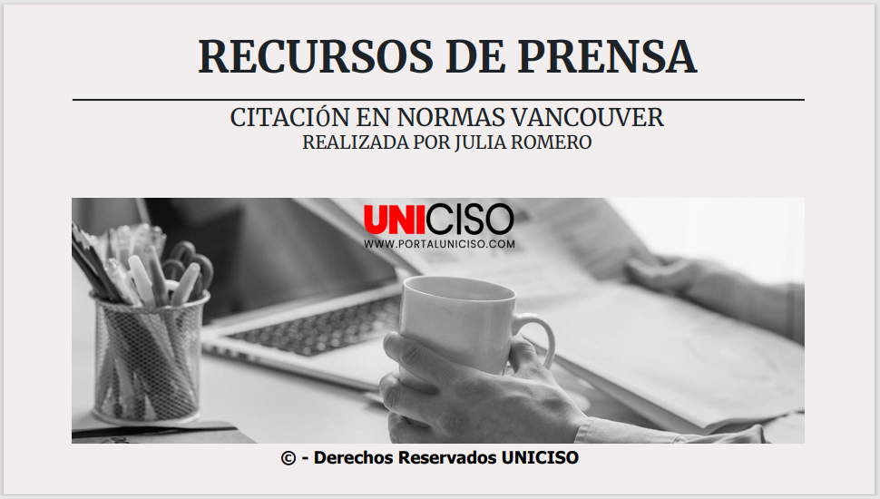 NORMAS VANCOUVER: PRENSA