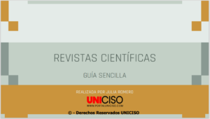 REVISTAS CIENTÍFICAS