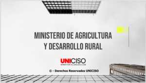 MINISTERIO DE AGRICULTURA Y DESARROLLO RURAL