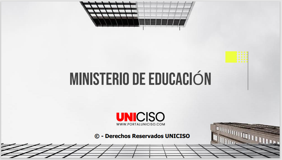 MINISTERIO DE EDUCACIÓN