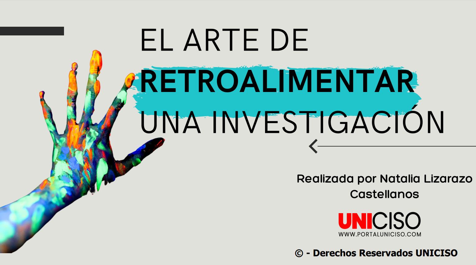 RETROALIMENTAR UNA INVESTIGACIÓN